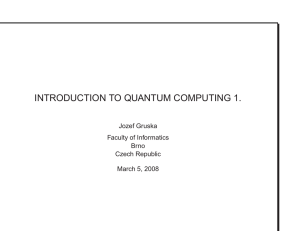 introduction to quantum computing 1.