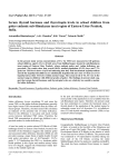 Serum thyroid hormone and thyrotropin levels in