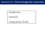 Lecture 12: Electromagnetic Induction