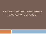 Chapter Thirteen: Atmosphere and Climate Change