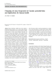 Changing air mass frequencies in Canada: potential links and