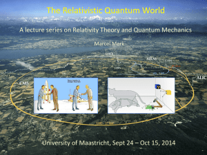The Relativistic Quantum World