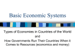 Basic Economic Systems - White River High School