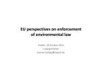 EU perspectives of environmental law (climate, water, enforcement