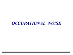 Occupational Noise - Segurança e Trabalho
