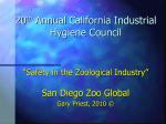 Safety in the Zoological Industry - California Industrial Hygiene Council