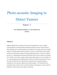 Photo-acoustic Imaging to Detect Tumors
