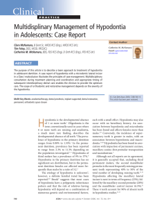 Multidisplinary Management of Hypodontia in Adolescents: Case