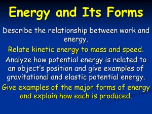 Energy and Its Forms