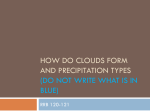 How Do Clouds And Precip Form?