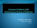 Common Problems with Testing