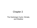 2. The hydrologic cycle, climate, and weather