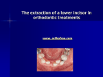 lower incisor with pathology