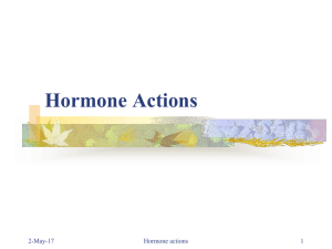 Hormone Actions
