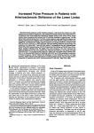 Increased Pulse Pressure in Patients with Arteriosclerosis Obliterans