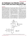 May 1998 An Optimized, Low Distortion, Lower Power ADSL Line