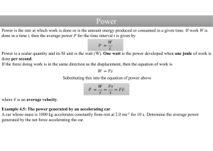 Power is the rate at which work is done or is the amount energy