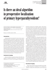 Is there an ideal algorithm in preoperative localisation of primary