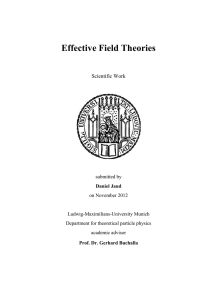 Effective Field Theories