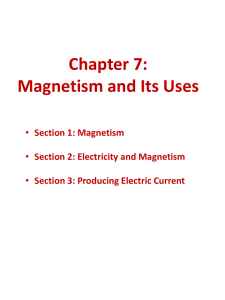 Chapter 7: Magnetism and Its Uses
