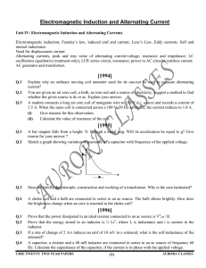 Electromagnetic Induction and Alternating Current