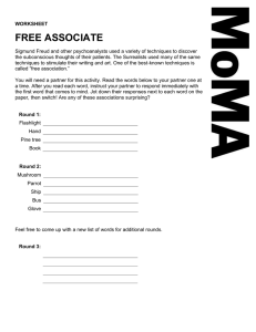 “Free Associate” Worksheet