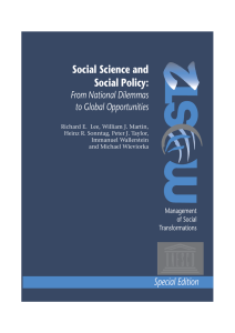 Social Science and Social Policy. From National