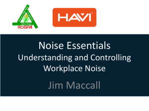 A – Weighted Noise Level - Swansea and West Wales Occupational
