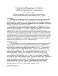 Perioperative Management of Pulmonary Hypertension