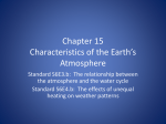 Chapter 15 Characteristics of the Earth*s Atmosphere