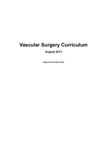 Vascular Surgery Curriculum