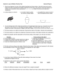 Newton`s Laws of Motion Practice Test General Physics