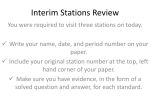 Interim Stations Review