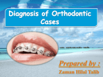 Diagnosis and treatment plane in orthodontics