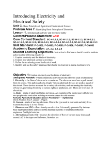 Intro. To Electricity and Electrical Safety