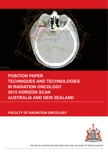 position paper techniques and technologies in radiation oncology