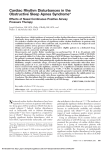 Cardiac Rhythm Disturbances in the Obstructive