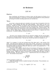 Lab Writeup Air Resistance