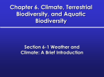 Chapter 6. Biogeography: Climate, Biomes and Terrestrial Biodiversity