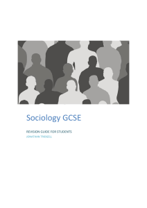 Sociology GCSE - The Bicester School
