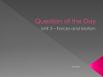 Unit 3 - Force and Motion