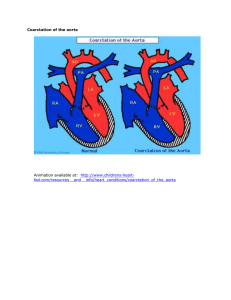 Coarctation of the Aorta