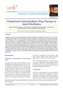 Prophylactic Antiarrhythmic Drug Therapy in Atrial Fibrillation