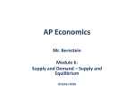 Module 6 - Supply and Equilibrium