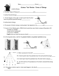 Science Test Review: Forms of Energy