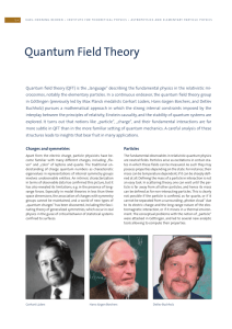 Quantum Field Theory - Institut für Theoretische Physik