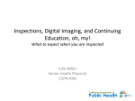 Digital Imaging, Inspections, and Continuing