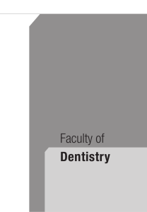 Faculty of Dentistry - Beirut Arab University