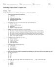 Meteorology Practice Exam 3: Chapters 11-14