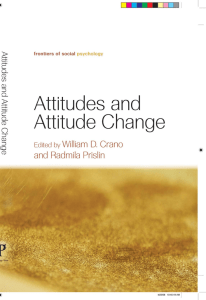 Attitudes and Attitude Change - 2008